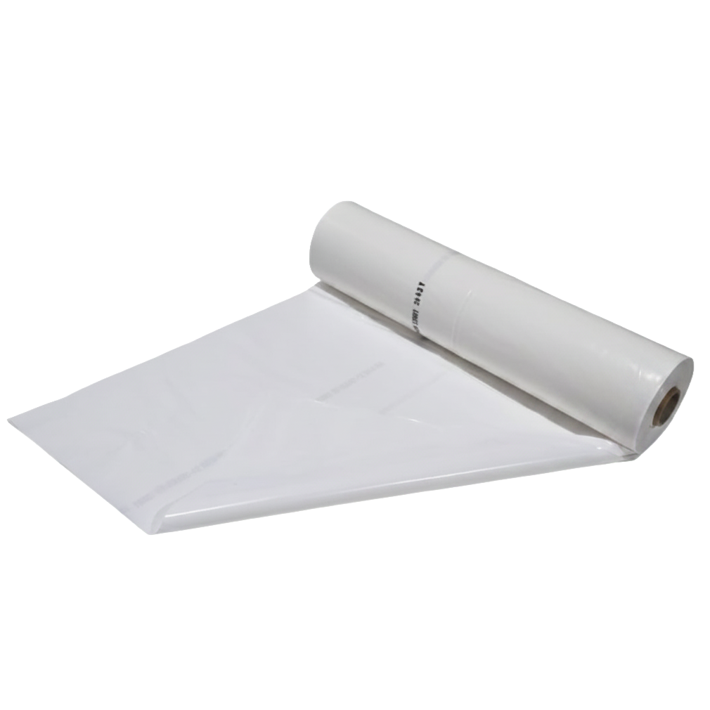 B1 LDPE Folie 200 µm – 4x50 m Rolle, besonders stark und schwer entflammbar nach DIN 4102