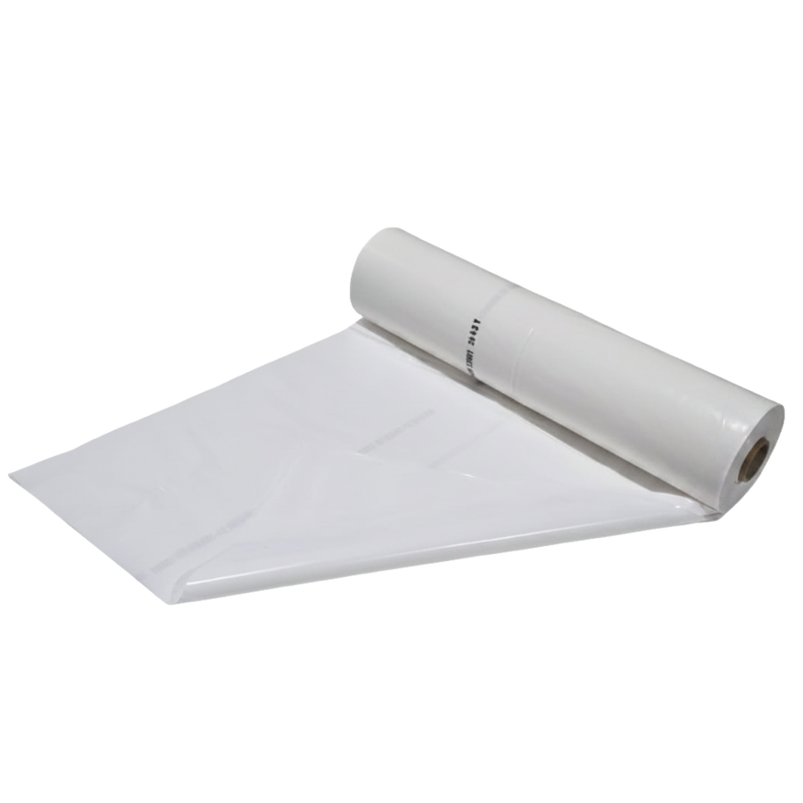B1 LDPE Folie 200 µm – 4x50 m Rolle, besonders stark und schwer entflammbar nach DIN 4102