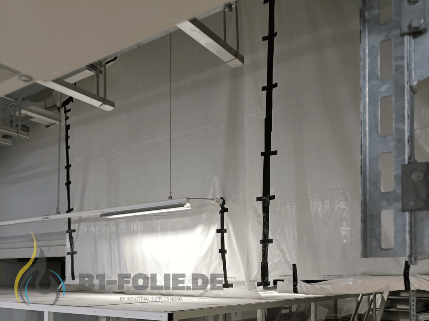 LDPE Folie, 4x50m (60my) schwer entflammbar B1