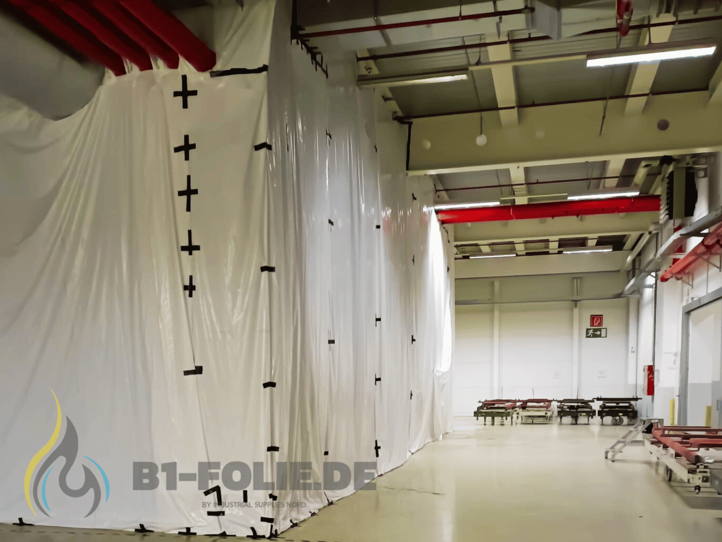 LDPE Folie, 4x50m (60my) schwer entflammbar B1