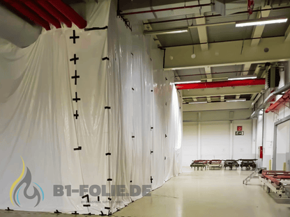 LDPE Folie, 4x50m (60my) schwer entflammbar B1