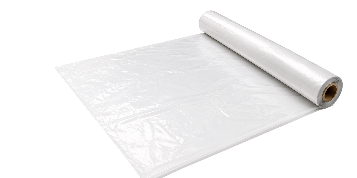 Transparente LDPE B1-Folie als Produktrolle für Gewerbe und Bau
